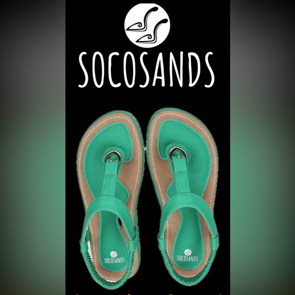 Socosands Womens Comfy Sandals Comfort Slip On Size 38 (8)
